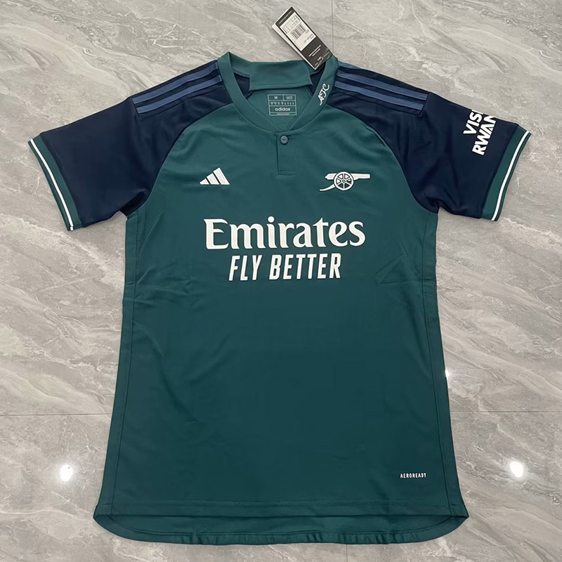 Men%27s 2023-2024 Club Adidas Arsenal away breen blank Soccer Jersey